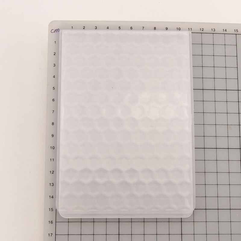 Arbuya Honeycomb Textured 3D Embossing Folder for Card Making, Bee Honey Hexagon Plastic Embossing Folder Craft Card Template for DIY Scrapbooking 4"x6" - Image 2